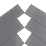Apollo Tile (Sample) Wall Tile Ash Gray 3-in x 12-in Matte Glass Subway Wall Tile