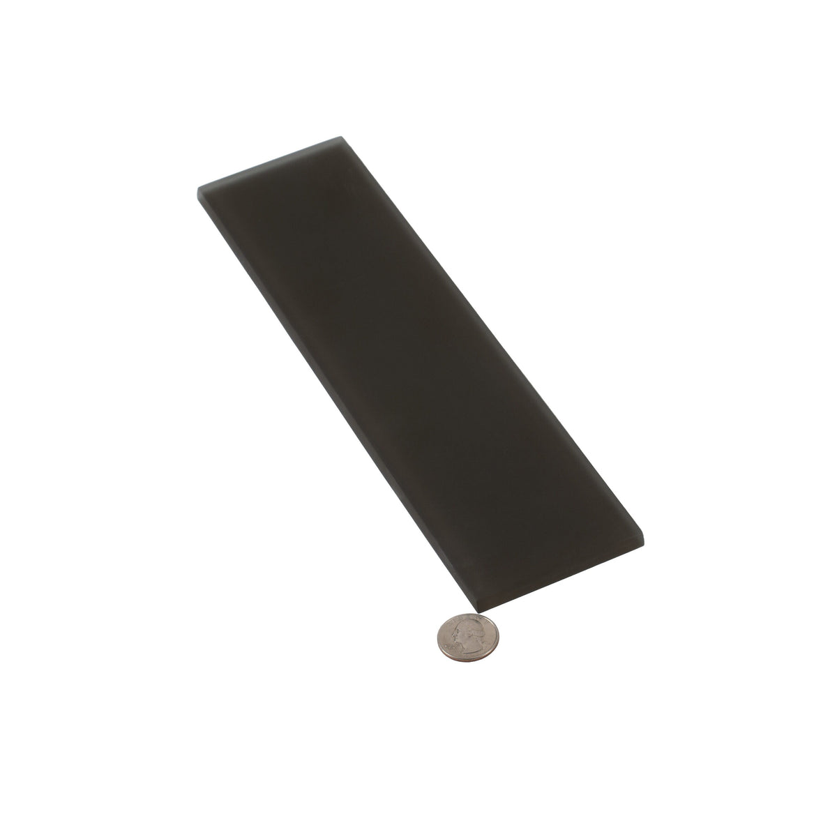 Apollo Tile (Sample) Wall Tile Dark Gray 3-in x 12-in Matte Glass Subway Wall Tile