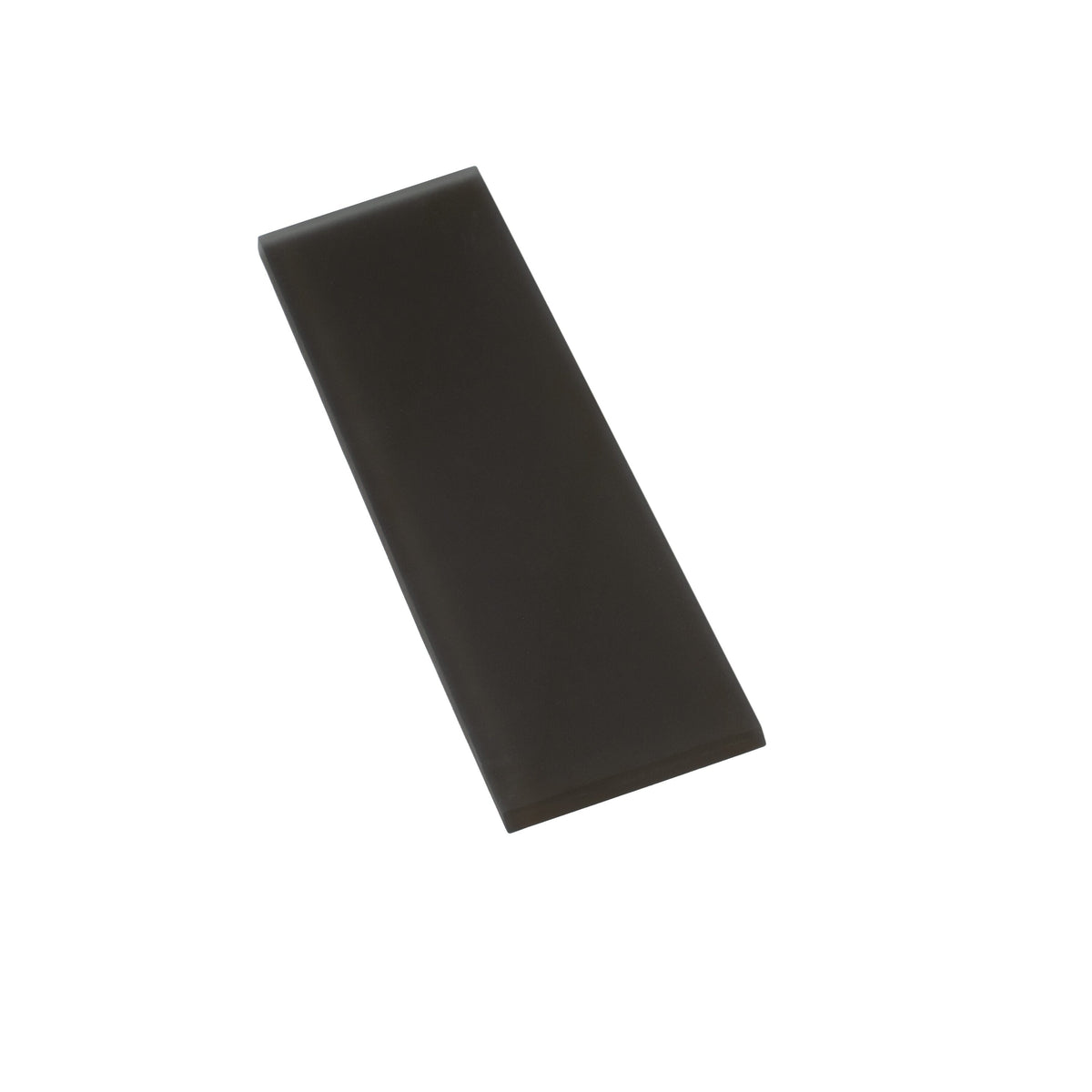 Apollo Tile (Sample) Wall Tile Dark Gray 3-in x 12-in Matte Glass Subway Wall Tile