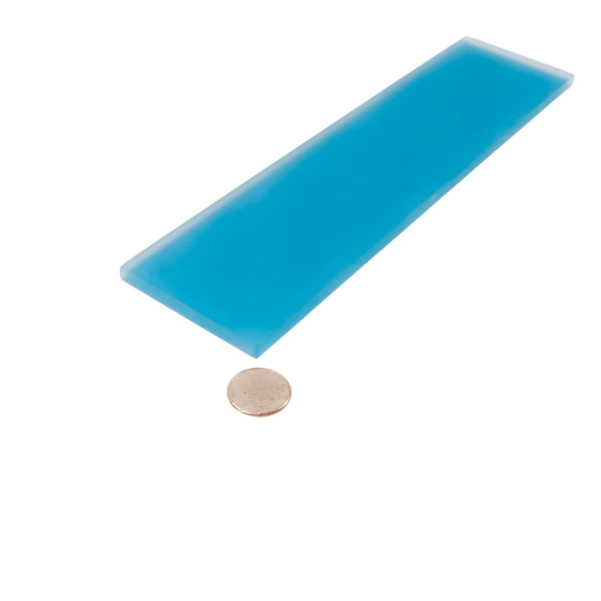 Apollo Tile (Sample) Wall Tile Blue 4-in x 6-in Matte Glass Subway Wall Tile