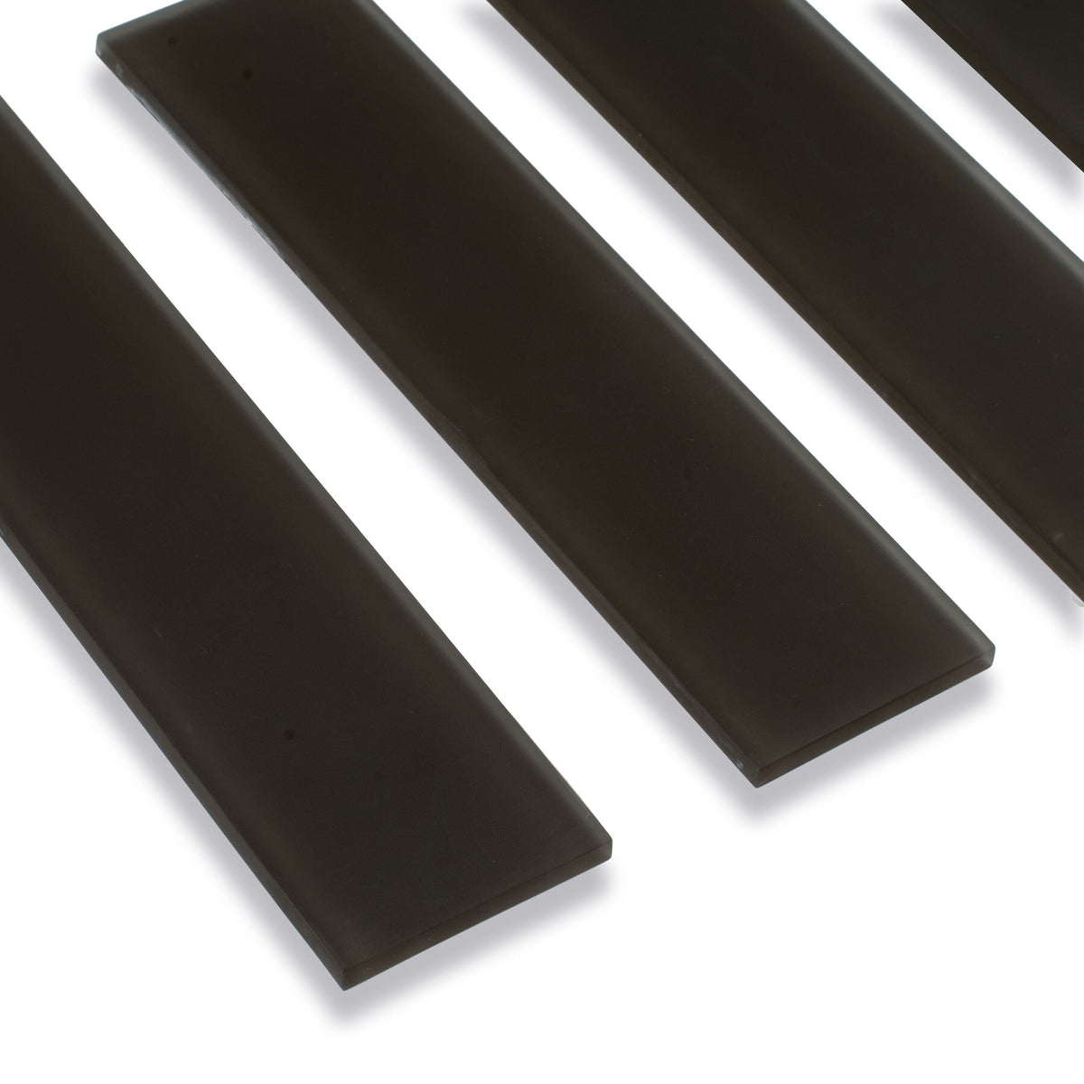Apollo Tile (Sample) Wall Tile Dark Gray 3-in x 12-in Matte Glass Subway Wall Tile
