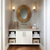 allen + roth Aveley 18-in W x 18-in H x 12-in D Linen Open Cube Organizer Wall Fully Assembled Cabinet (Flat Panel Style)