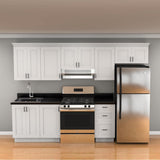 Hugo&Borg Rosemont 24-in W x 34.5-in H x 24-in D Glacier White 6-Drawer Base Fully Assembled Cabinet