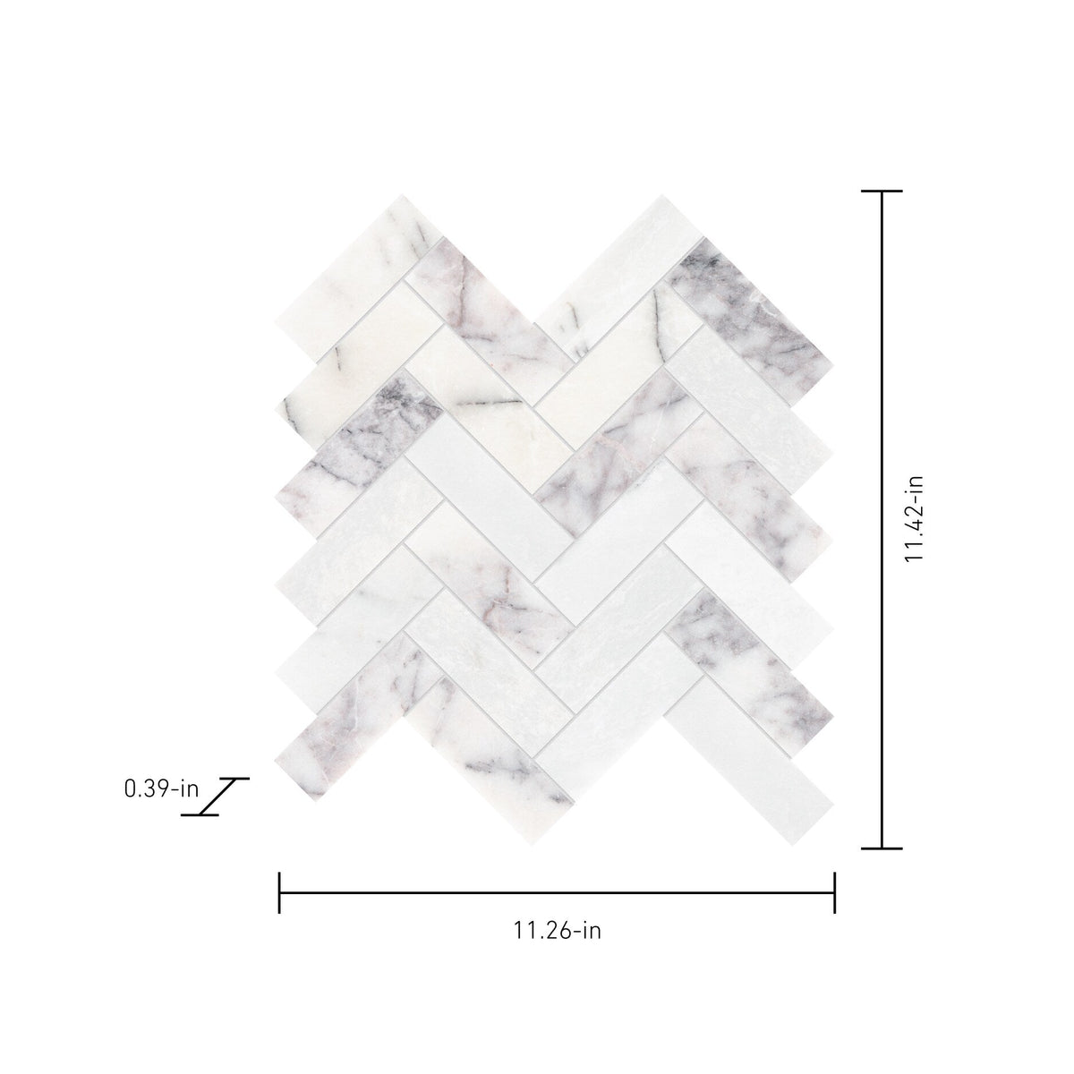 Satori Lilac Intrica 11-in x 11-in Honed Natural Stone Mosaic Floor and Wall Tile (0.893-sq. ft/ Piece)