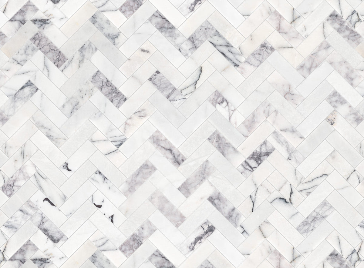 Satori Lilac Intrica 11-in x 11-in Honed Natural Stone Mosaic Floor and Wall Tile (0.893-sq. ft/ Piece)