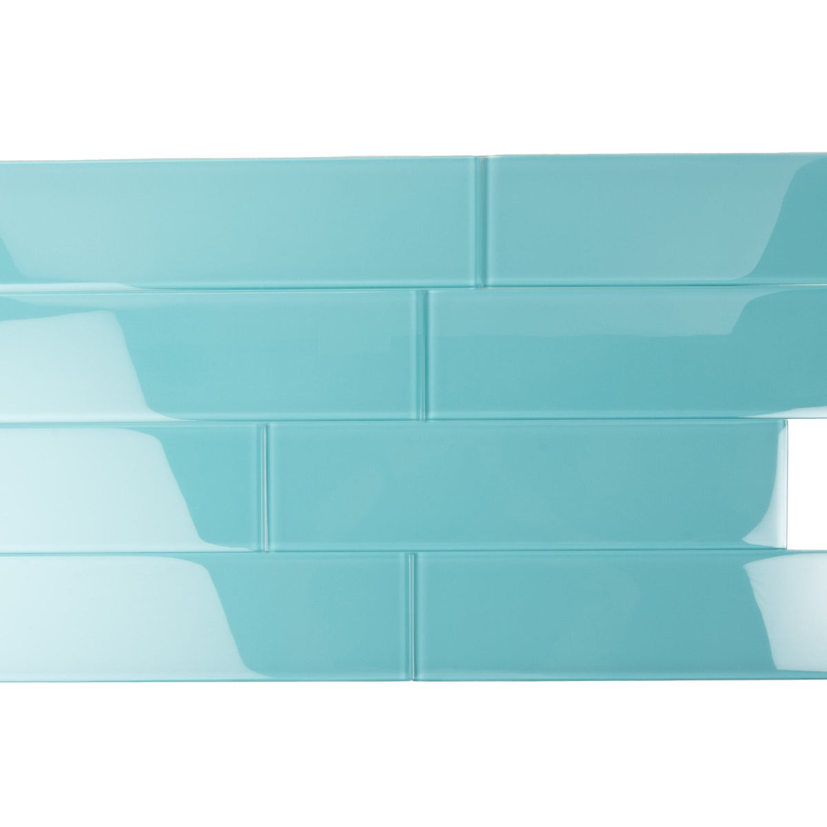 Apollo Tile (Sample) Wall Tile Turkish Blue 4-in x 4-in Glossy Glass Brick Subway Wall Tile
