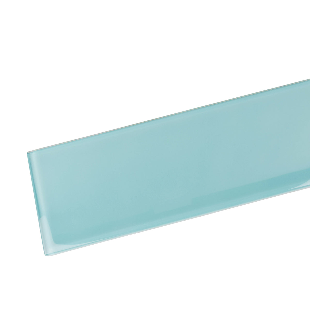 Apollo Tile (Sample) Wall Tile Turkish Blue 4-in x 4-in Glossy Glass Brick Subway Wall Tile