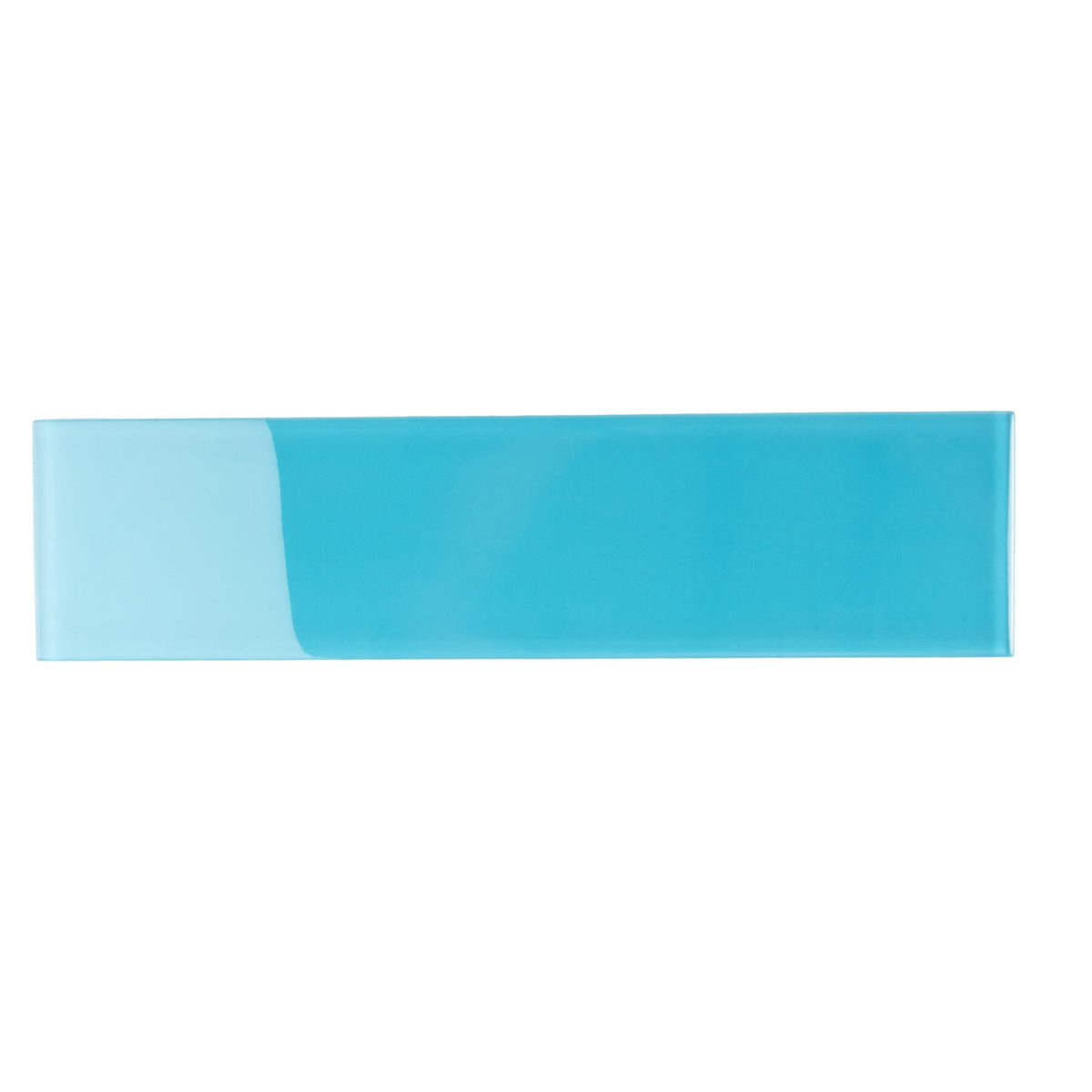 Apollo Tile Colorway Cerulean Blue 4-in x 16-in Glossy Glass Brick look Wall Tile product image