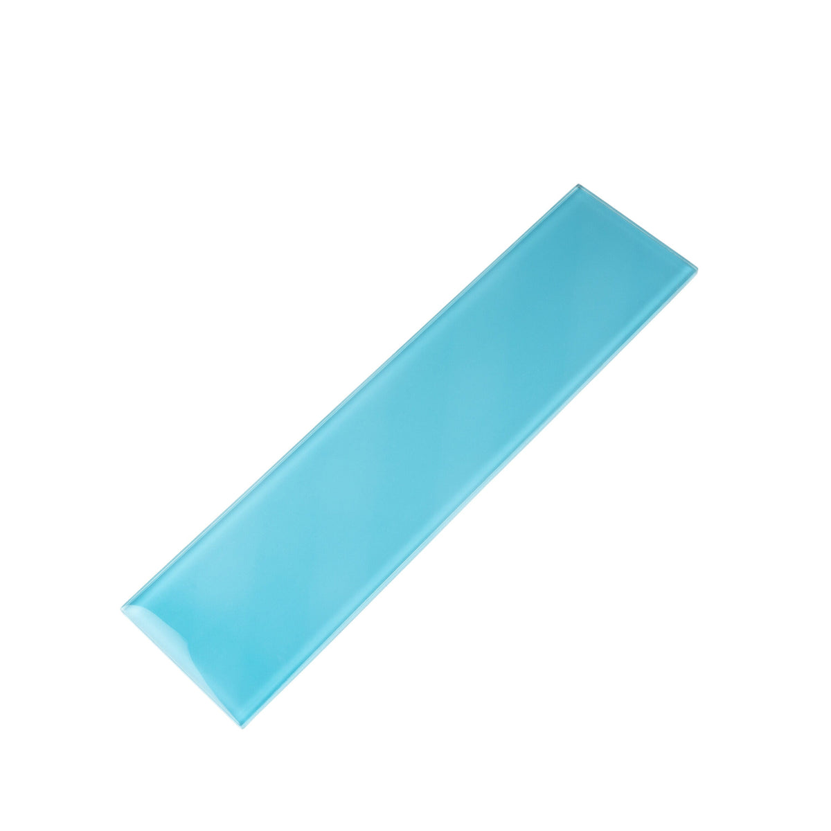 Apollo Tile (Sample) Wall Tile Cerulean Blue 4-in x 6-in Glossy Glass Subway Wall Tile