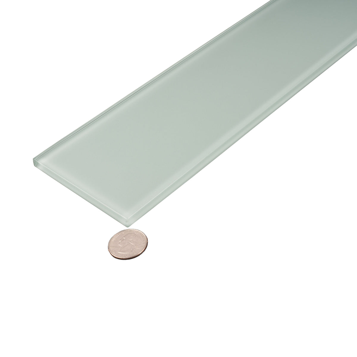 Apollo Tile (Sample) Wall Tile Cadet Blue 4-in x 6-in Glossy Glass Subway Wall Tile