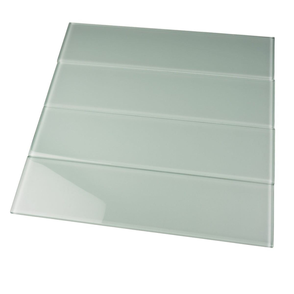 Apollo Tile (Sample) Wall Tile Cadet Blue 4-in x 6-in Glossy Glass Subway Wall Tile