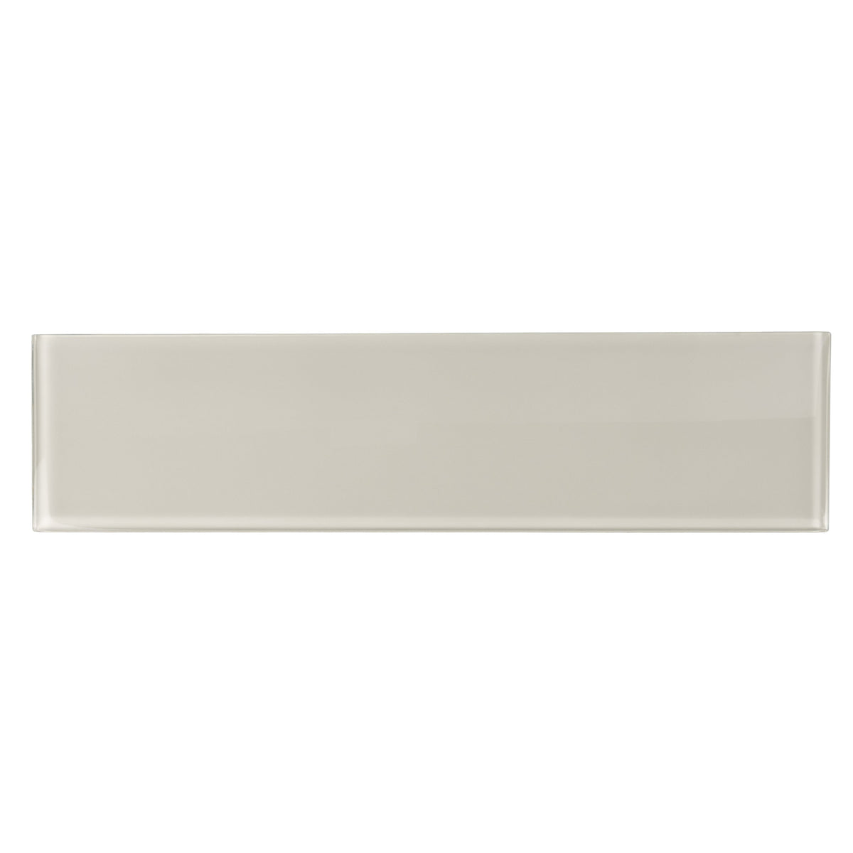 Apollo Tile (Sample) Wall Tile White 4-in x 4-in Glossy Glass Brick Subway Wall Tile
