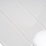 Apollo Tile (Sample) Wall Tile White 4-in x 4-in Glossy Glass Brick Subway Wall Tile