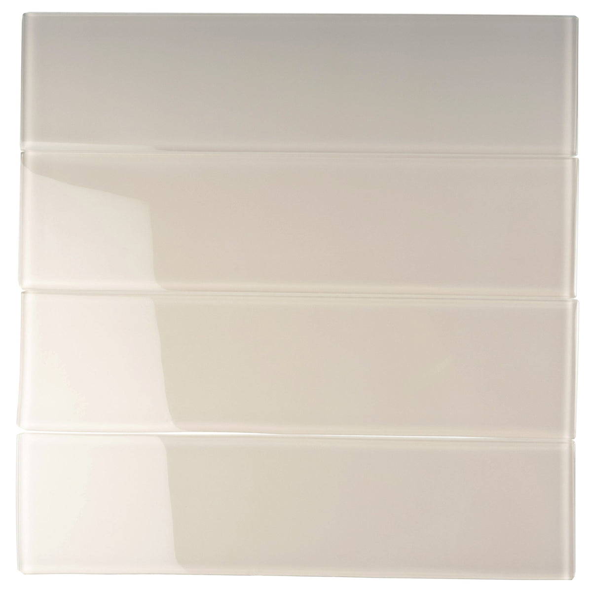 Apollo Tile (Sample) Wall Tile Abalone Gray 4-in x 4-in Glossy Glass Brick Subway Wall Tile