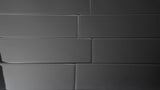 Apollo Tile (Sample) Wall Tile Black 4-in x 4-in Glossy Glass Brick Subway Wall Tile
