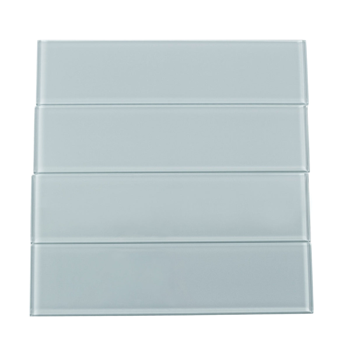 Apollo Tile (Sample) Wall Tile Mink Gray 4-in x 4-in Glossy Glass Brick Subway Wall Tile