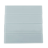 Apollo Tile (Sample) Wall Tile Mink Gray 4-in x 4-in Glossy Glass Brick Subway Wall Tile