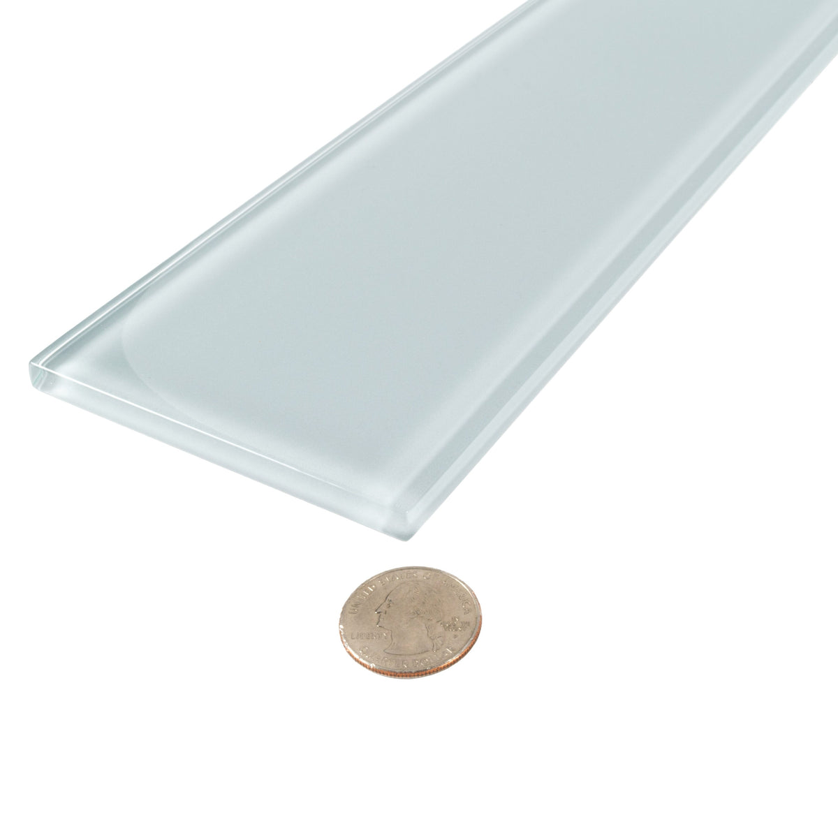 Apollo Tile (Sample) Wall Tile Mink Gray 4-in x 4-in Glossy Glass Brick Subway Wall Tile