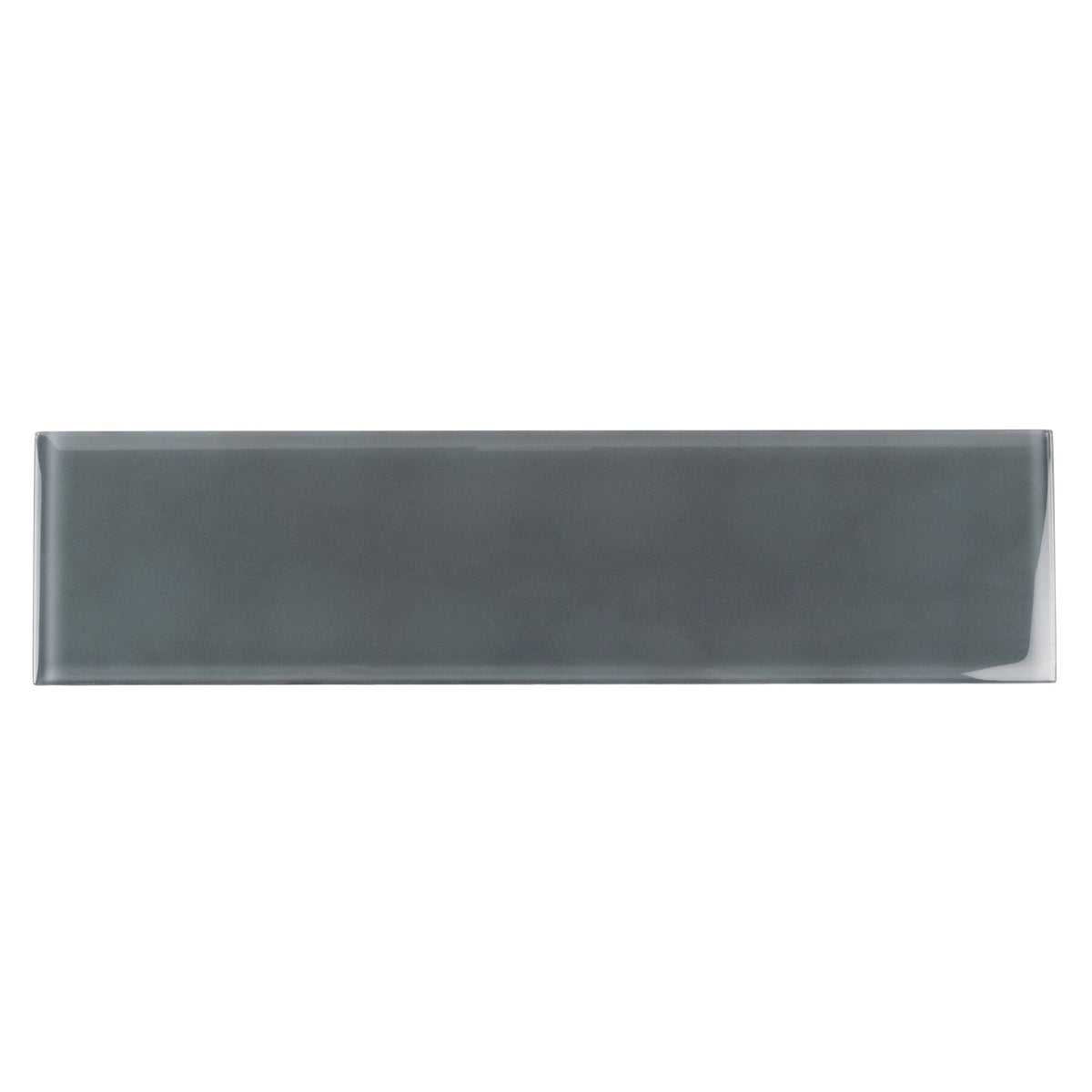 Apollo Tile (Sample) Wall Tile Ash Gray 4-in x 4-in Glossy Glass Subway Wall Tile