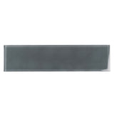 Apollo Tile (Sample) Wall Tile Ash Gray 4-in x 4-in Glossy Glass Subway Wall Tile
