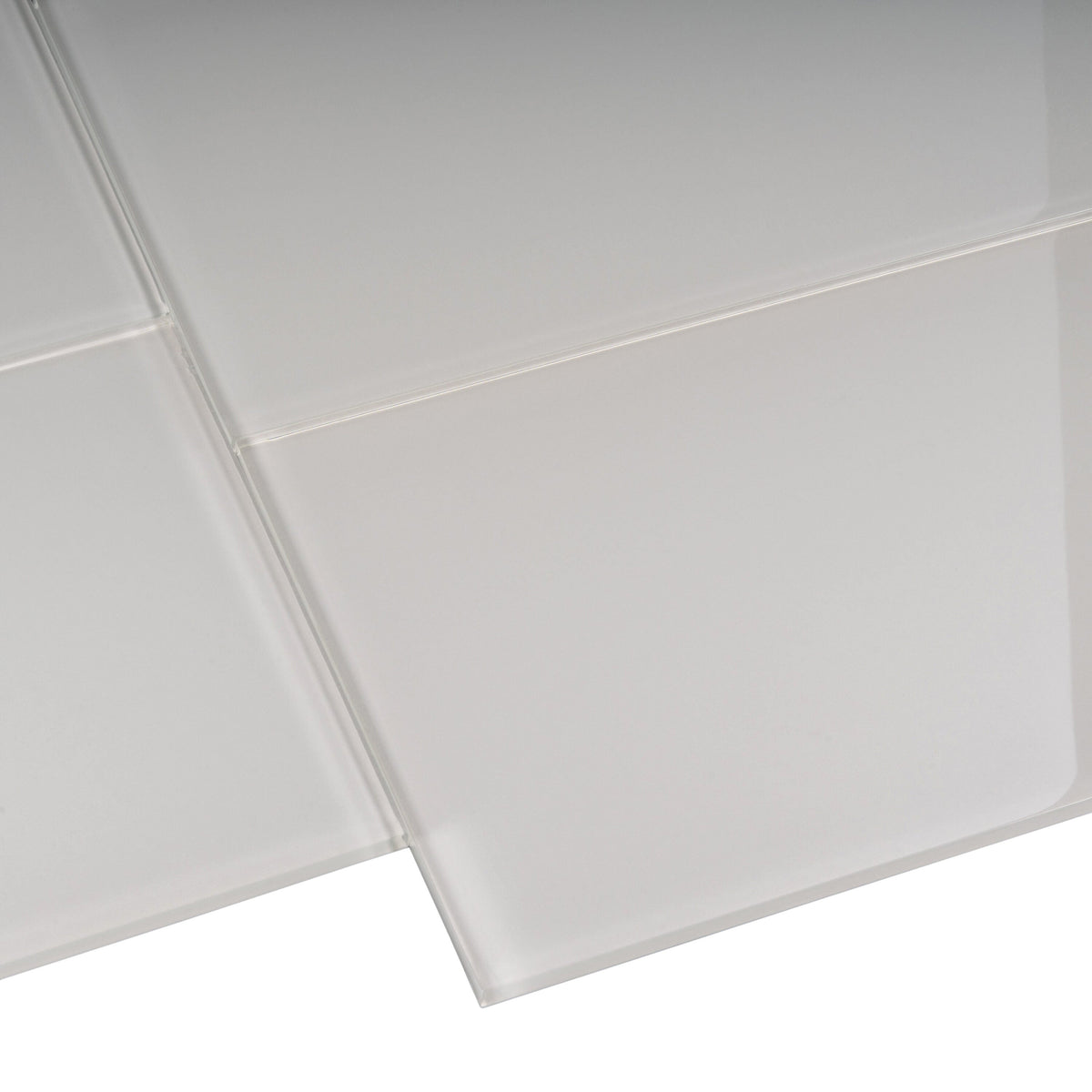 Apollo Tile (Sample) Wall Tile Gray 4-in x 6-in Glossy Glass Subway Wall Tile