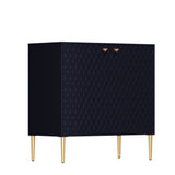 Clihome 2-Door Cabinets 31.5-in W x 32-in H Wood Composite Blue Freestanding Utility Storage Cabinet