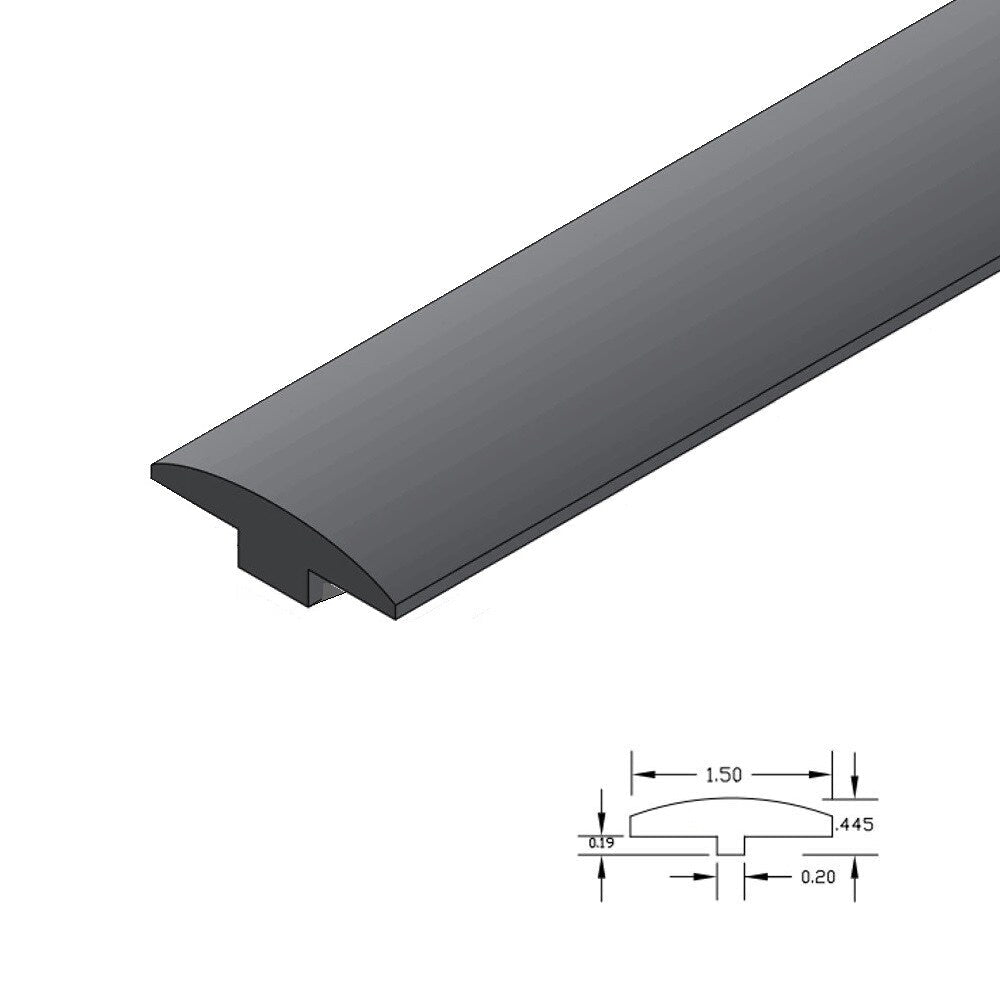 Hydri-HDPC Capricorn 0.5-in T x 2-in W x 78-in L Solid Wood Floor T-moulding