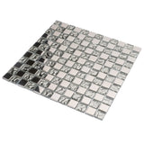 Apollo Tile Elaina Steel Gray and Silver 12-in x 12-in Glossy Glass Uniform Squares Floor and Wall Tile (4.83-sq. ft/ Carton)