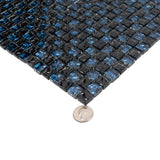 Apollo Tile (Sample) Elaina Blue and Black 4-in x 4-in Glossy Glass Uniform Squares Mosaic Floor and Wall Tile