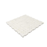 Apollo Tile Athens White 12-in x 12-in Polished Natural Stone Marble Basketweave Marble Look Floor and Wall Tile (4.83-sq. ft/ Carton)