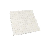 Apollo Tile Athens White 12-in x 12-in Polished Natural Stone Marble Basketweave Marble Look Floor and Wall Tile (4.83-sq. ft/ Carton)