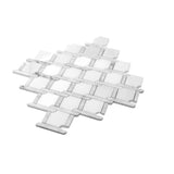 Apollo Tile Athens White 11-in x 12-in Polished Natural Stone Marble Basketweave Marble Look Floor and Wall Tile (4.66-sq. ft/ Carton)