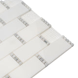 Apollo Tile (Sample) White 4-in x 4-in Multi-finish Marble Brick Floor and Wall Tile