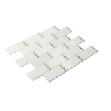 Apollo Tile (Sample) White 4-in x 4-in Multi-finish Marble Brick Floor and Wall Tile