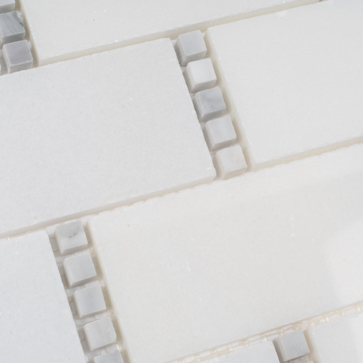 Apollo Tile White 1-1/2-in x 12-in Hand-painted Natural Stone Marble Brick Wall Tile (5.28-sq. ft/ Carton)