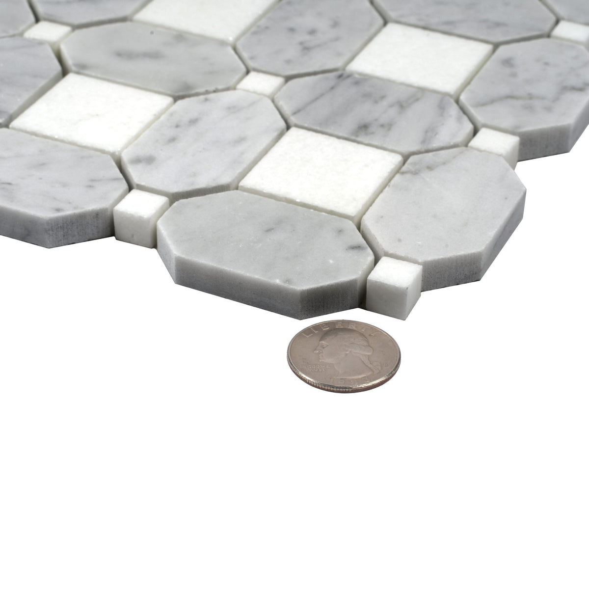 Apollo Tile White 12-in x 12-in Polished Natural Stone Marble Uniform Squares Floor and Wall Tile (5.168-sq. ft/ Carton)