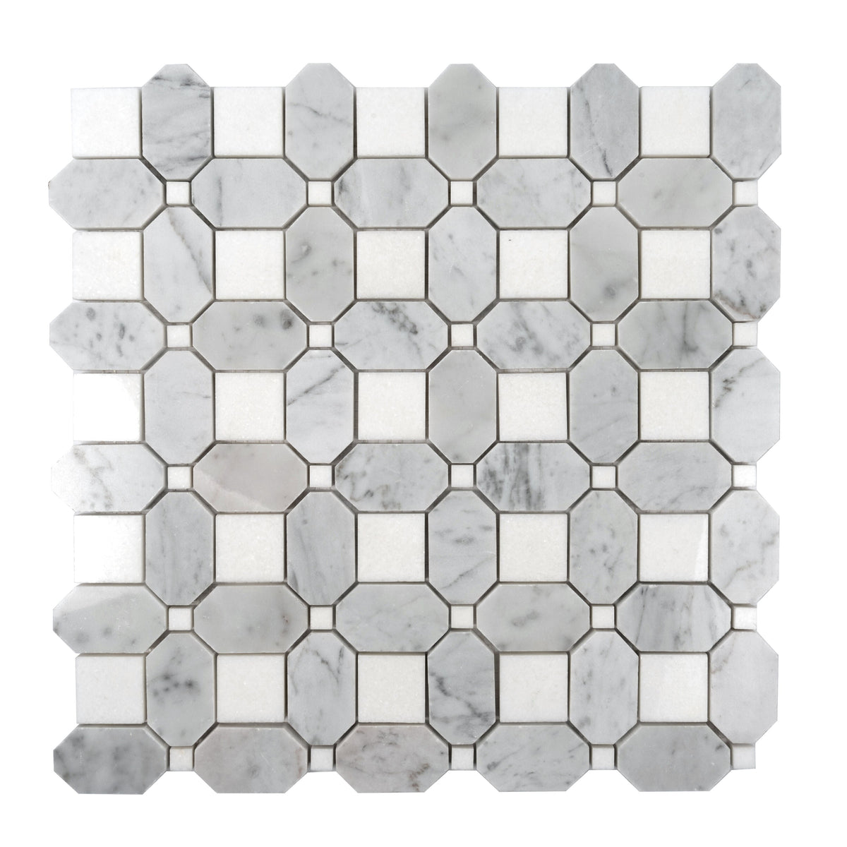 Apollo Tile White 12-in x 12-in Polished Natural Stone Marble Uniform Squares Floor and Wall Tile (5.168-sq. ft/ Carton)