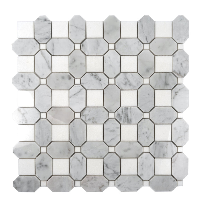 Apollo Tile White 12-in x 12-in Polished Natural Stone Marble Uniform Squares Floor and Wall Tile (5.168-sq. ft/ Carton)
