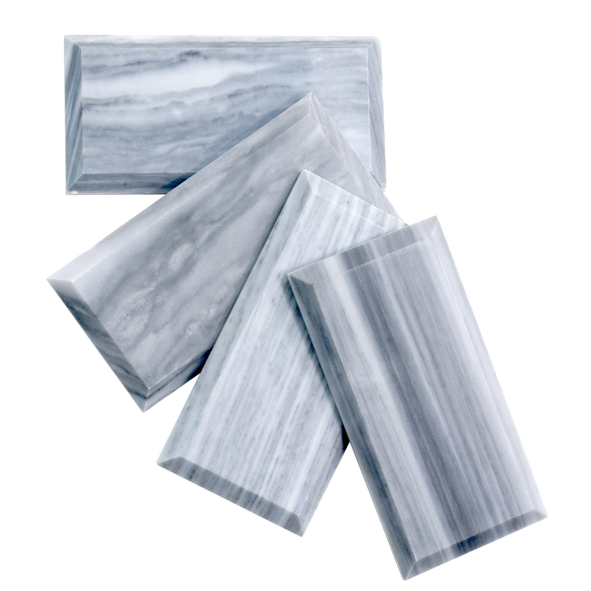 Apollo Tile (Sample) Wall Tile Gray 4-in x 6-in Polished Marble Subway Floor and Wall Tile