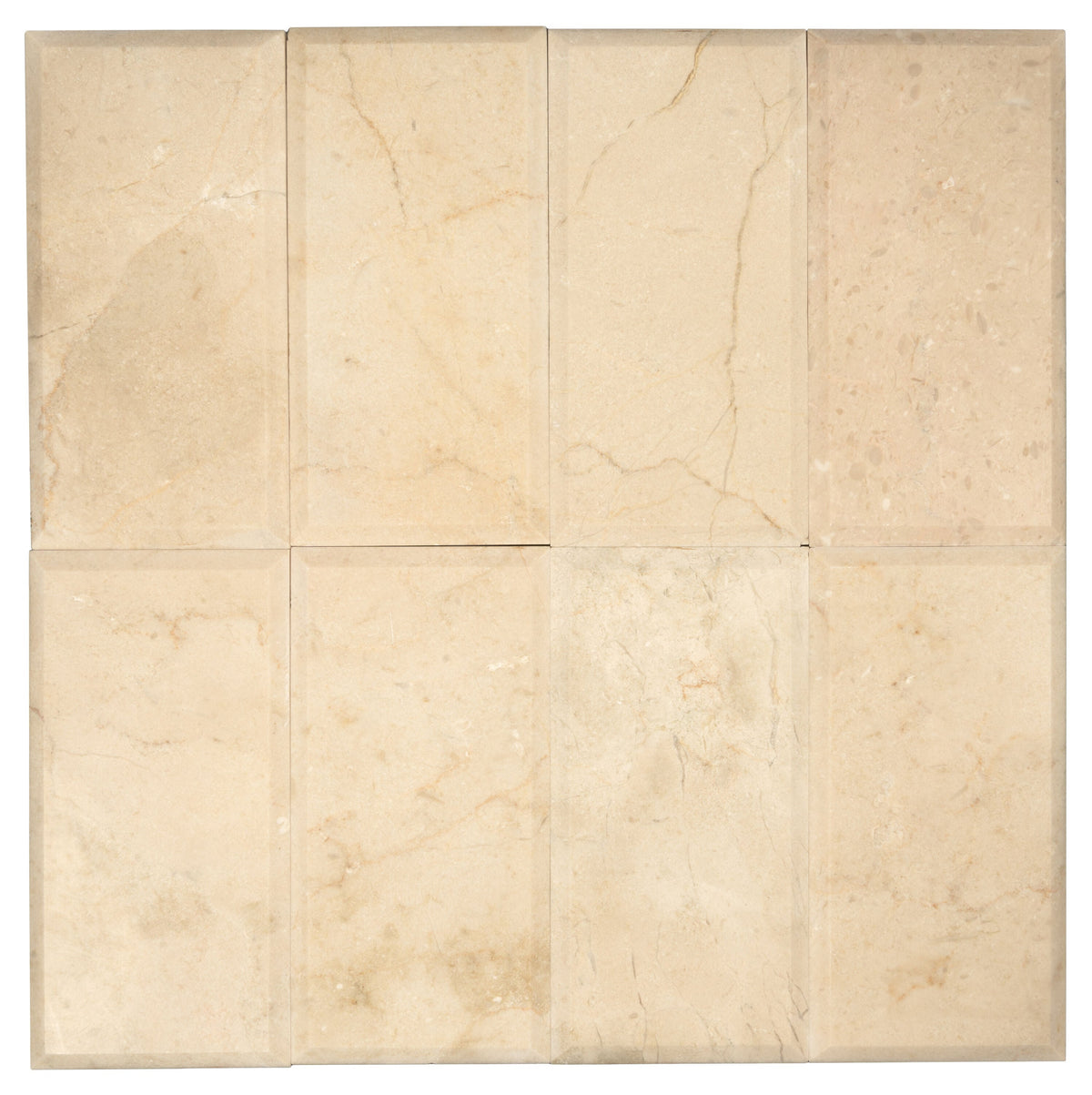 Apollo Tile (Sample) Wall Tile Buff Beige 4-in x 6-in Polished Marble Subway Floor and Wall Tile