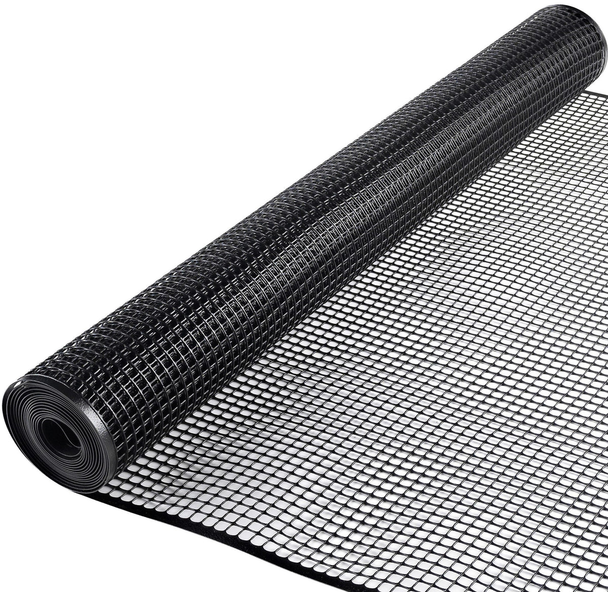 BOEN 25-ft x 2-ft 7-Gauge Black Plastic Extruded Mesh Rolled Fencing