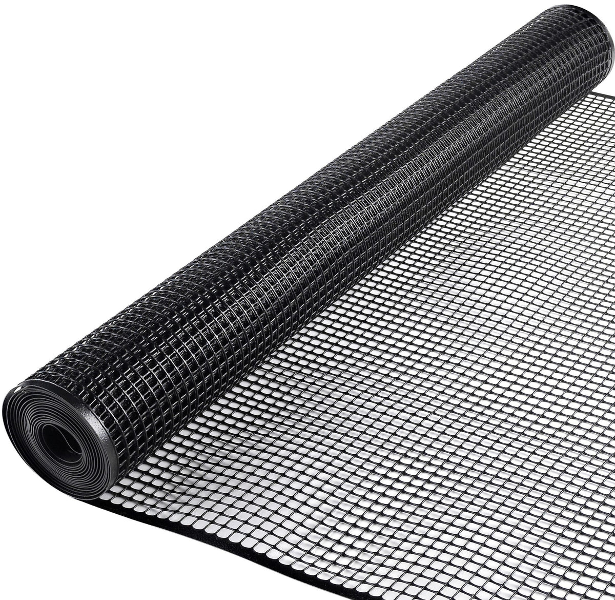 BOEN 25-ft x 3-ft 7-Gauge Black Plastic Extruded Mesh Rolled Fencing