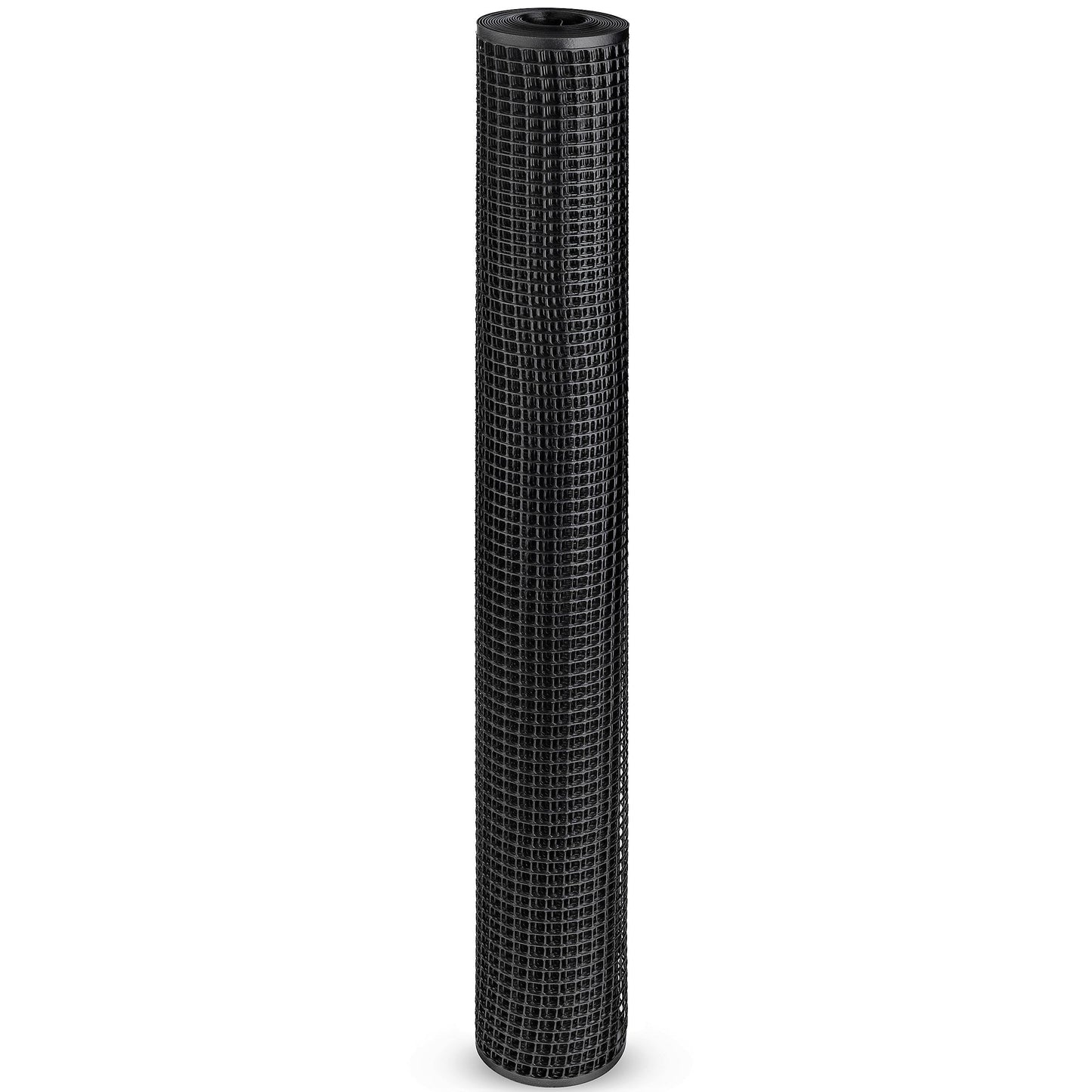 BOEN 3'x15' 7-Gauge Black Plastic Extruded Mesh Rolled Fencing