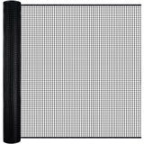 BOEN 15-ft 7-Gauge Black Plastic Extruded Mesh Rolled Fencing