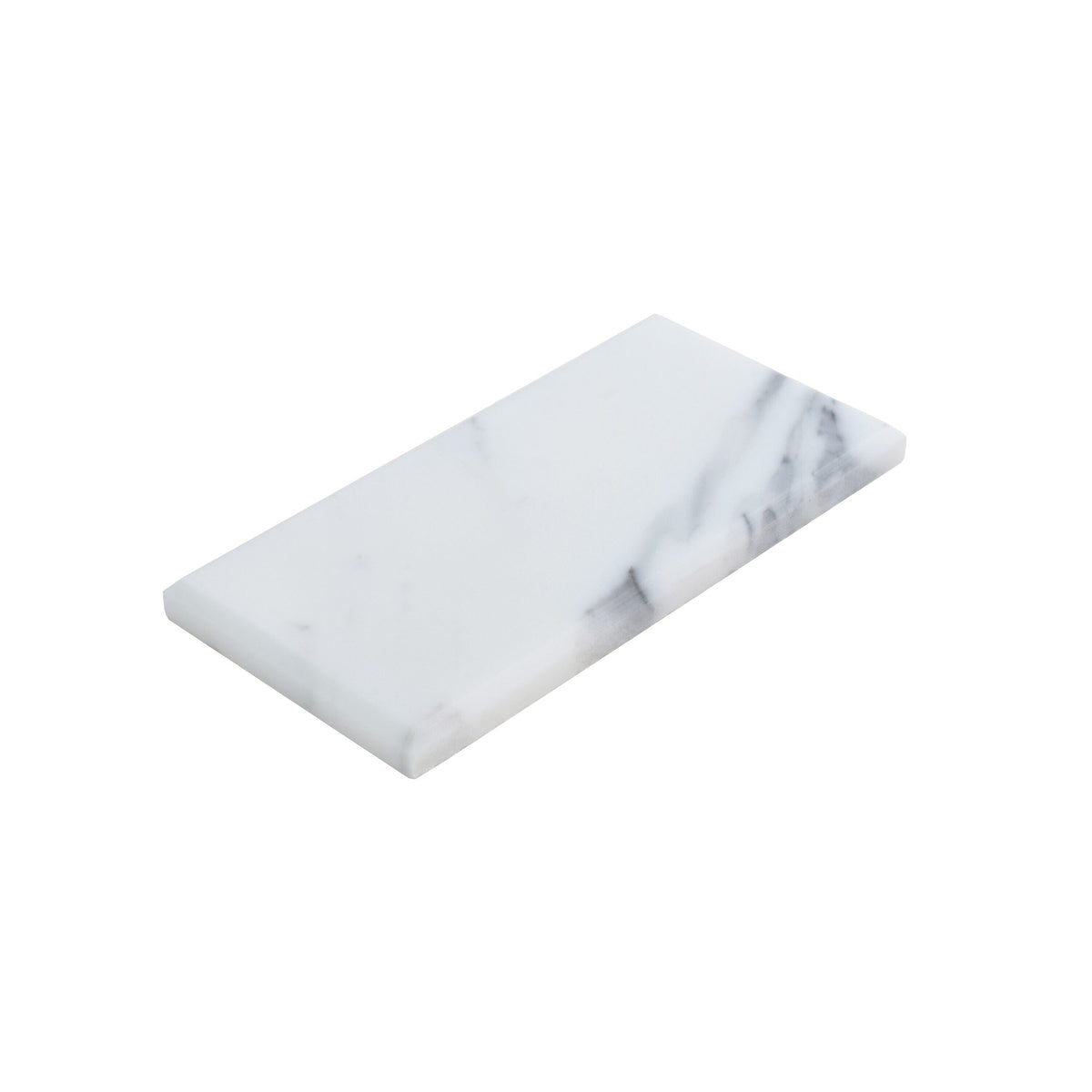 Apollo Tile (Sample) Wall Tile White 4-in x 4-in Polished Marble Subway Floor and Wall Tile