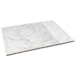 Apollo Tile (Sample) White 4-in x 4-in Natural Glass/Metal/Stone Marble Look Floor and Wall Tile