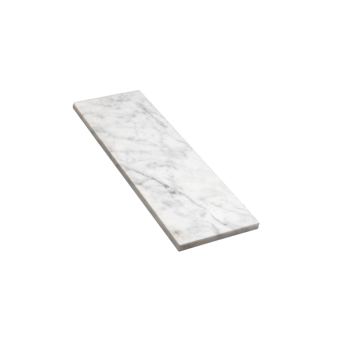 Apollo Tile (Sample) White 4-in x 4-in Natural Glass/Metal/Stone Marble Look Floor and Wall Tile
