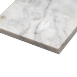 Apollo Tile White 4-in x 12-in Honed Natural Stone Marble Mixed Pattern Floor and Wall Tile (5-sq. ft/ Carton)
