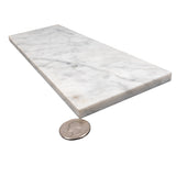 Apollo Tile (Sample) White 4-in x 4-in Natural Glass/Metal/Stone Marble Look Floor and Wall Tile