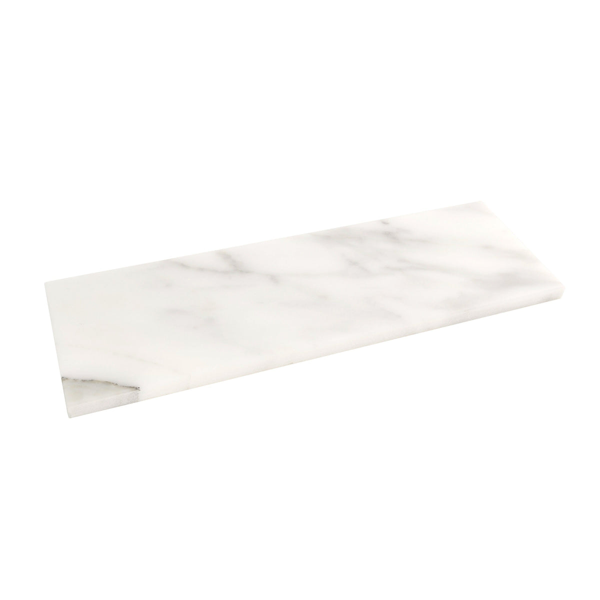 Apollo Tile White 4-in x 12-in Honed Natural Stone Marble Brick Floor and Wall Tile (5-sq. ft/ Carton)